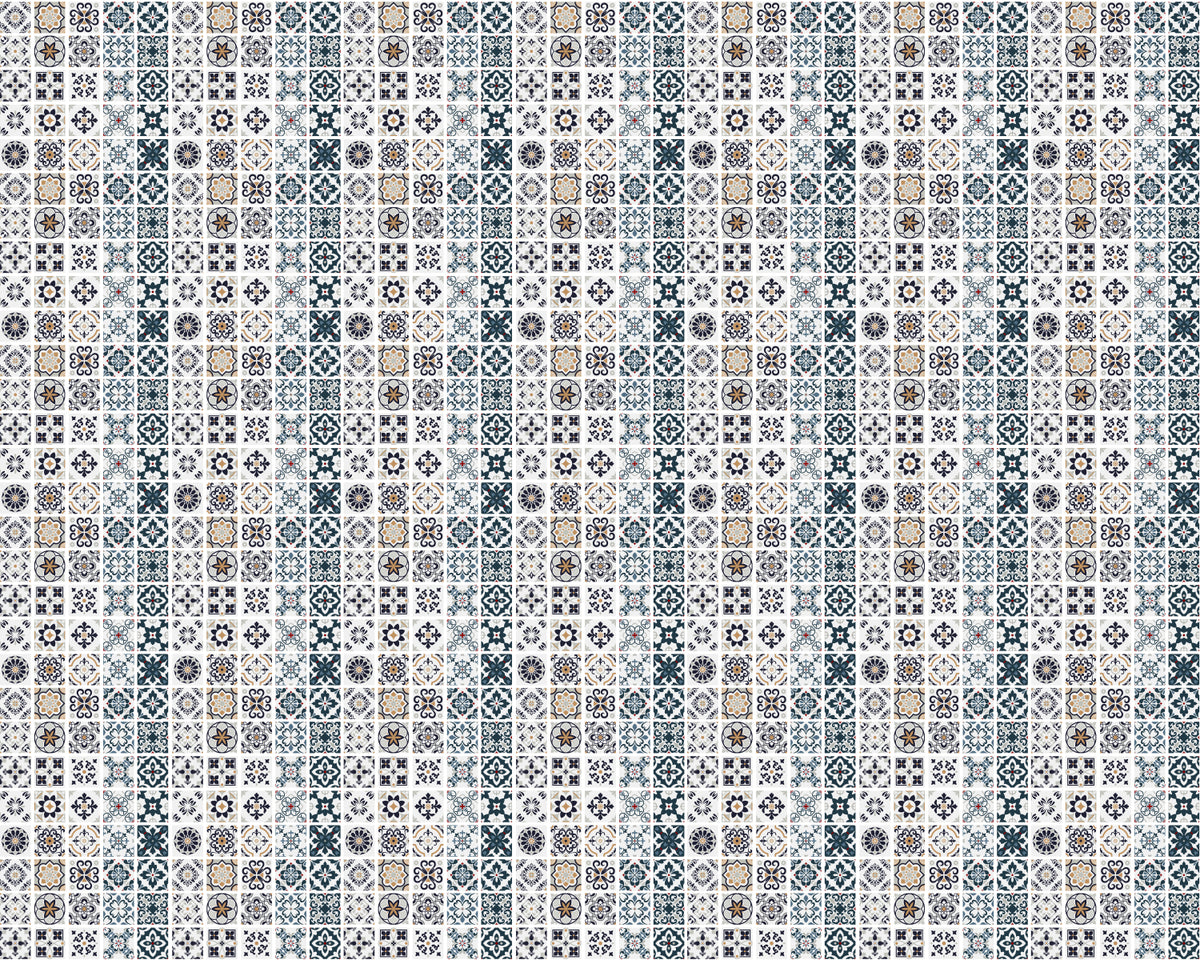 Toilettenrückwand Patchwork