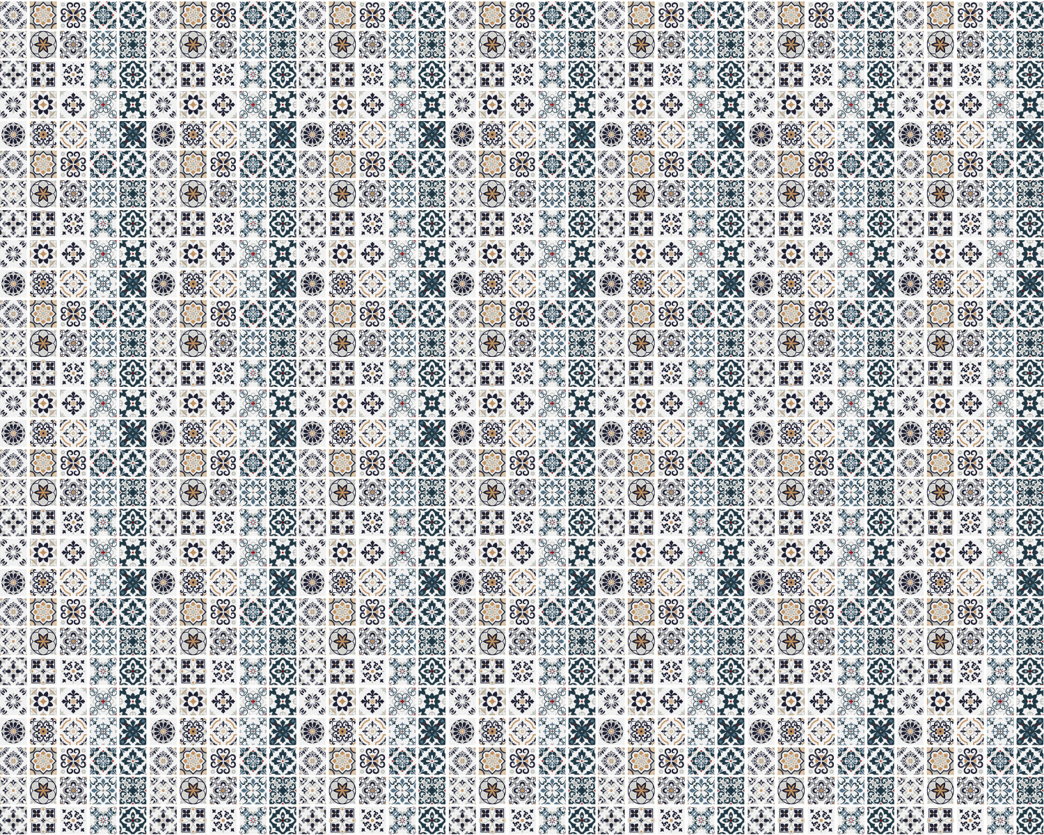 Toilettenrückwand Patchwork