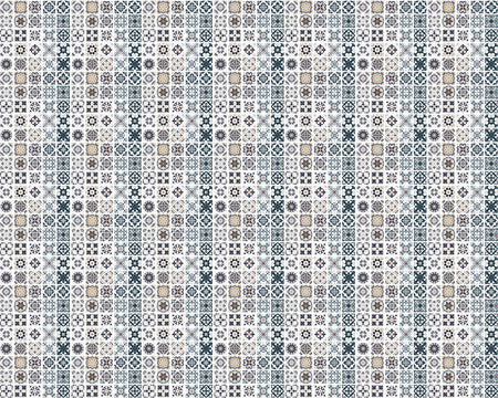 Toilettenrückwand Patchwork