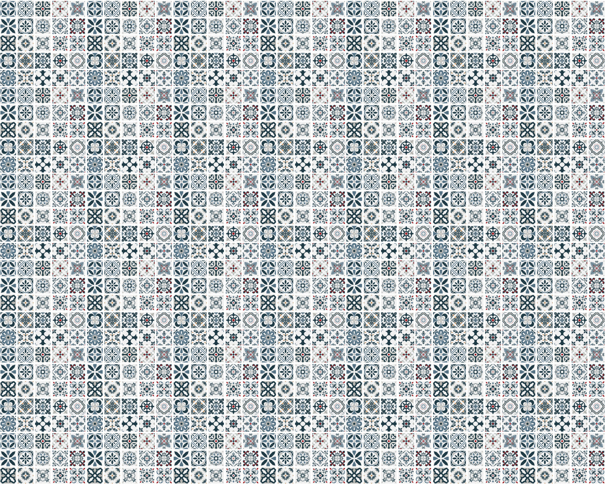 Toilettenrückwand Patchwork