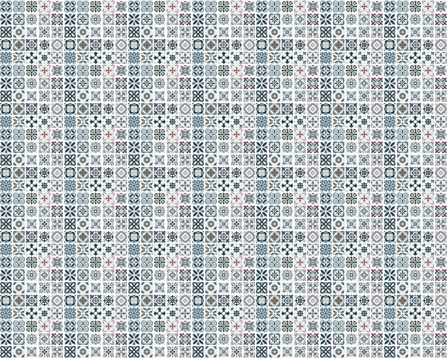 Toilettenrückwand Patchwork