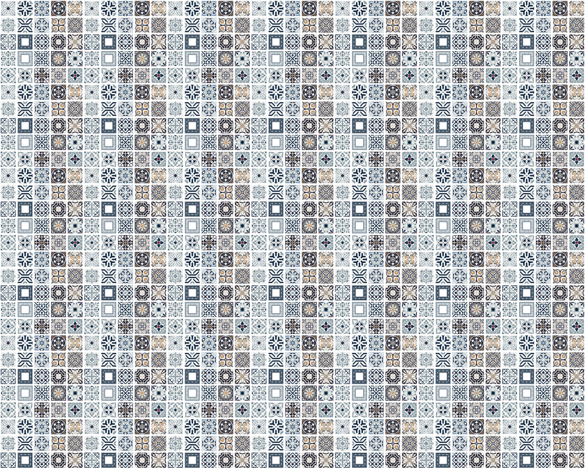 Toilettenrückwand Patchwork
