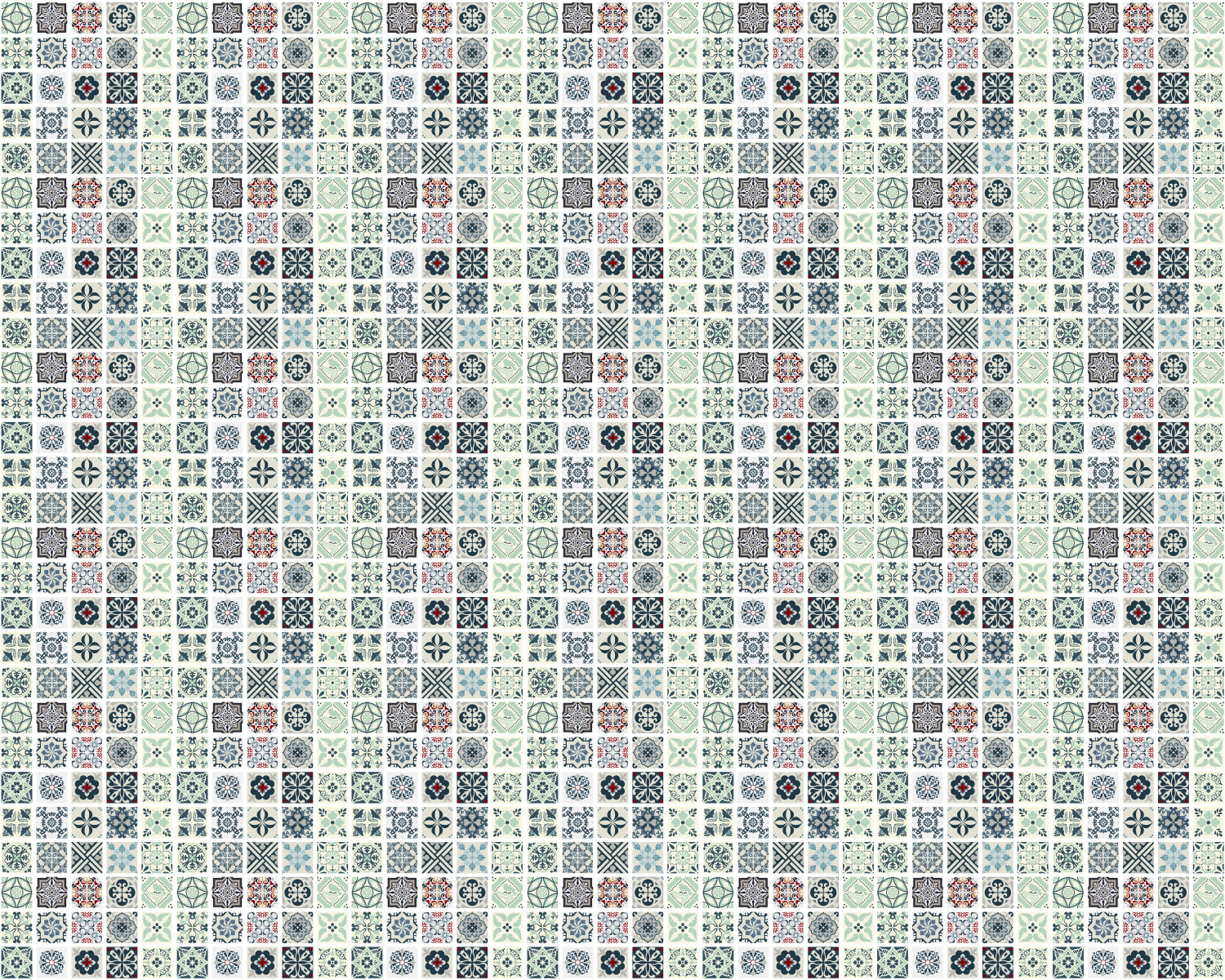 Toilettenrückwand Patchwork