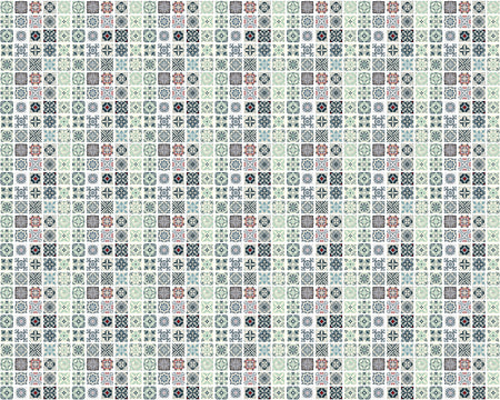 Toilettenrückwand Patchwork