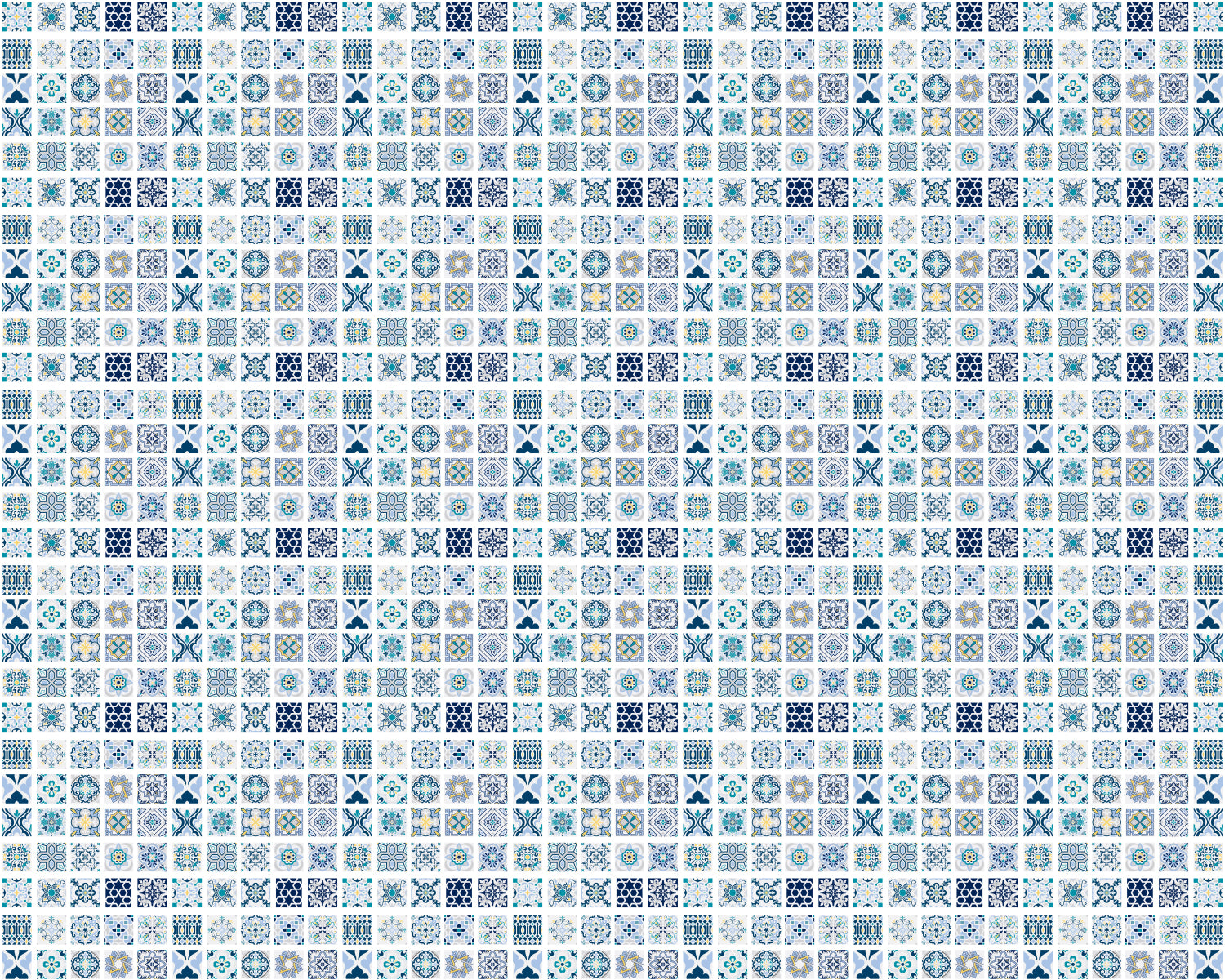 Toilettenrückwand Patchwork