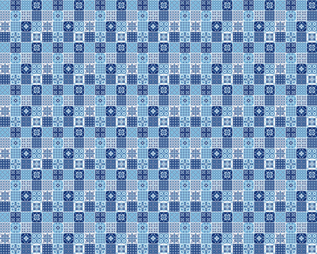 Toilettenrückwand Patchwork