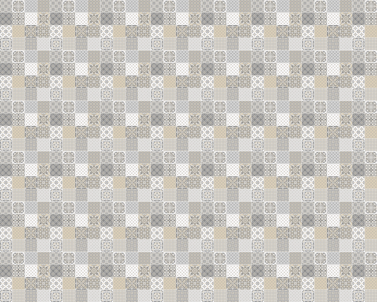 Toilettenrückwand Patchwork
