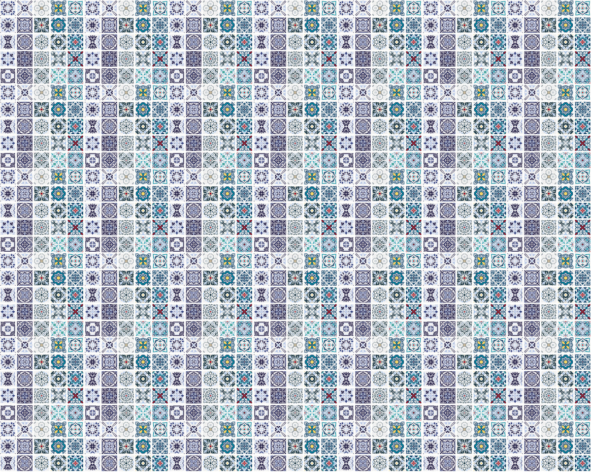 Toilettenrückwand Patchwork