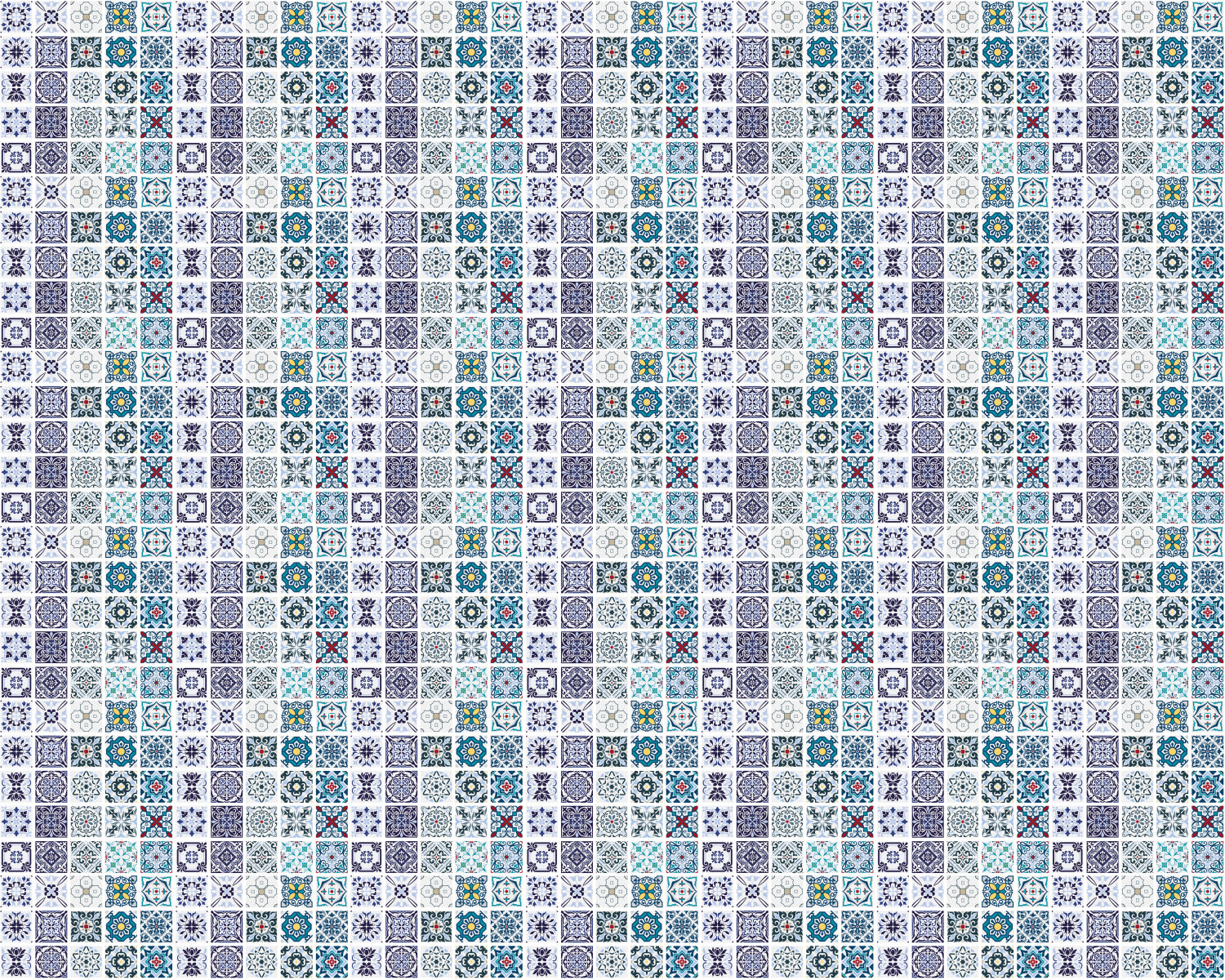 Toilettenrückwand Patchwork
