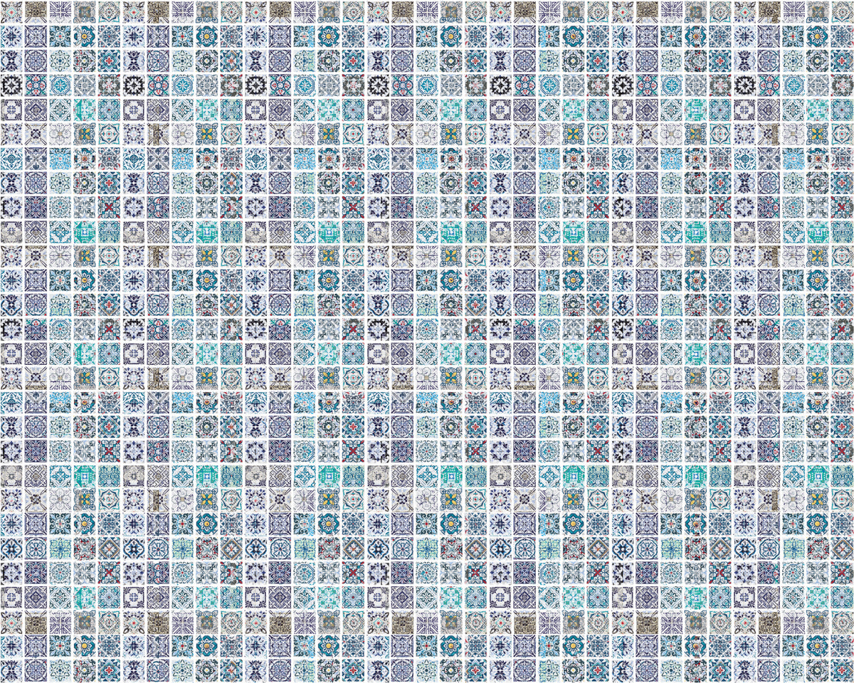 Toilettenrückwand Patchwork