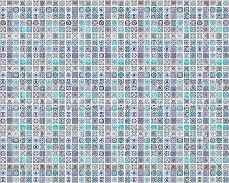 Toilettenrückwand Patchwork