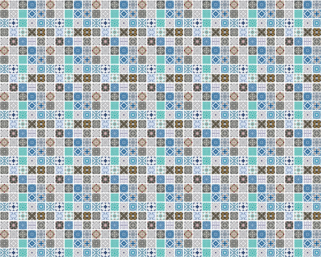 Toilettenrückwand Patchwork
