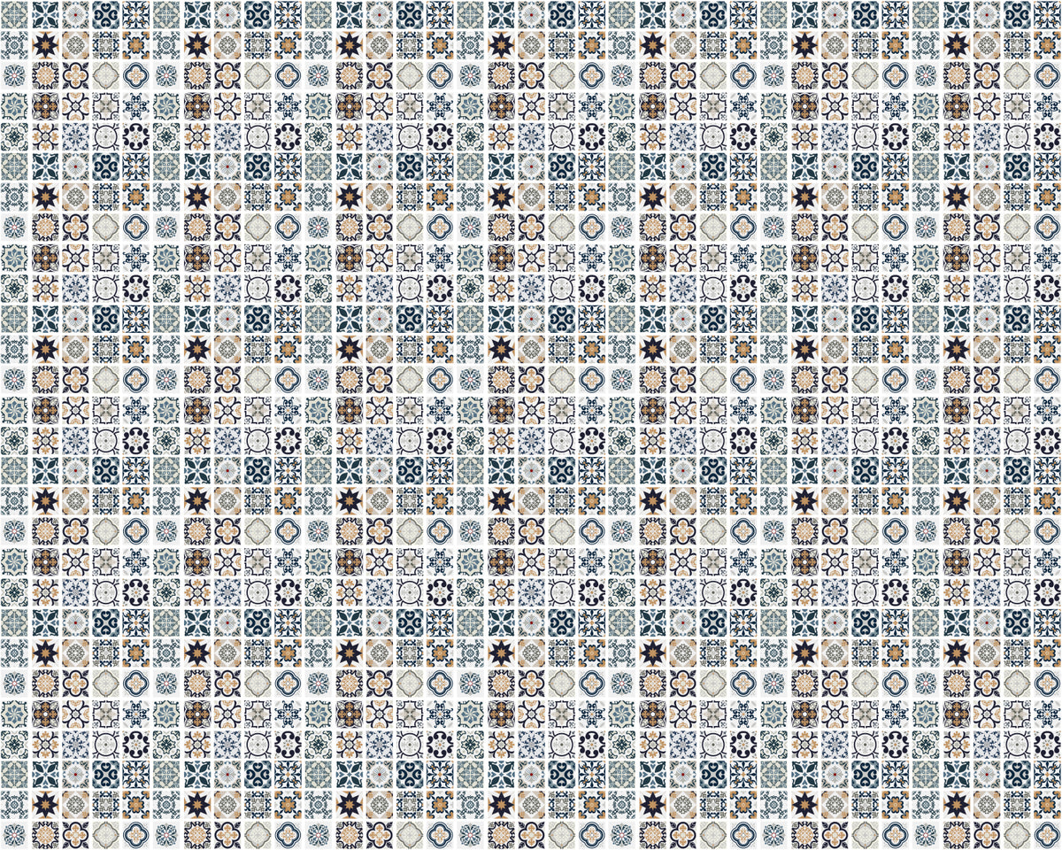 Toilettenrückwand Patchwork