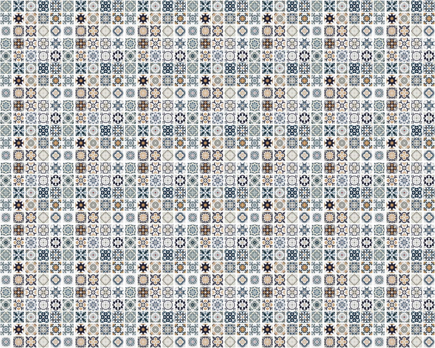 Toilettenrückwand Patchwork