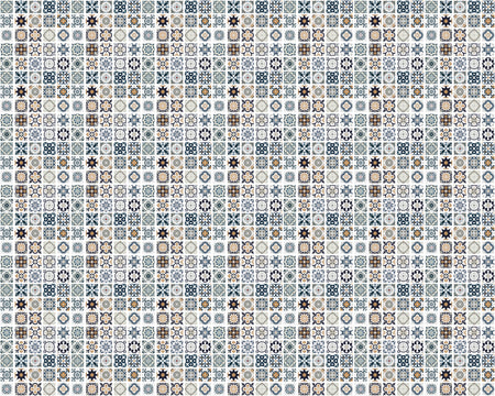 Toilettenrückwand Patchwork