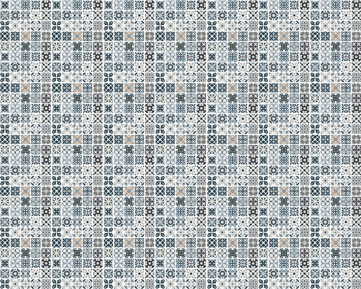 Toilettenrückwand Patchwork