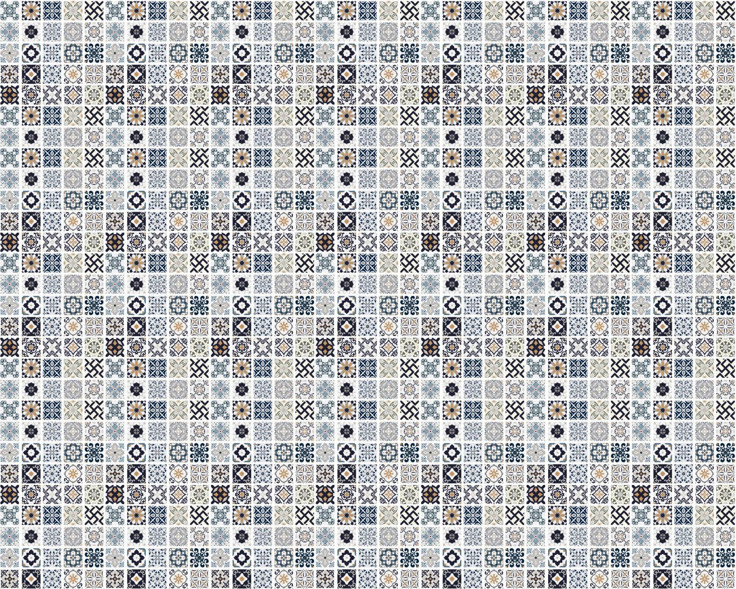 Toilettenrückwand Patchwork