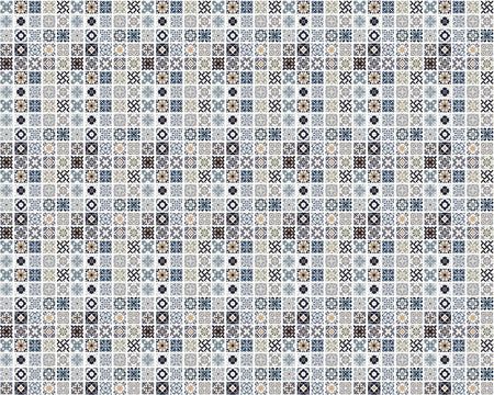 Toilettenrückwand Patchwork