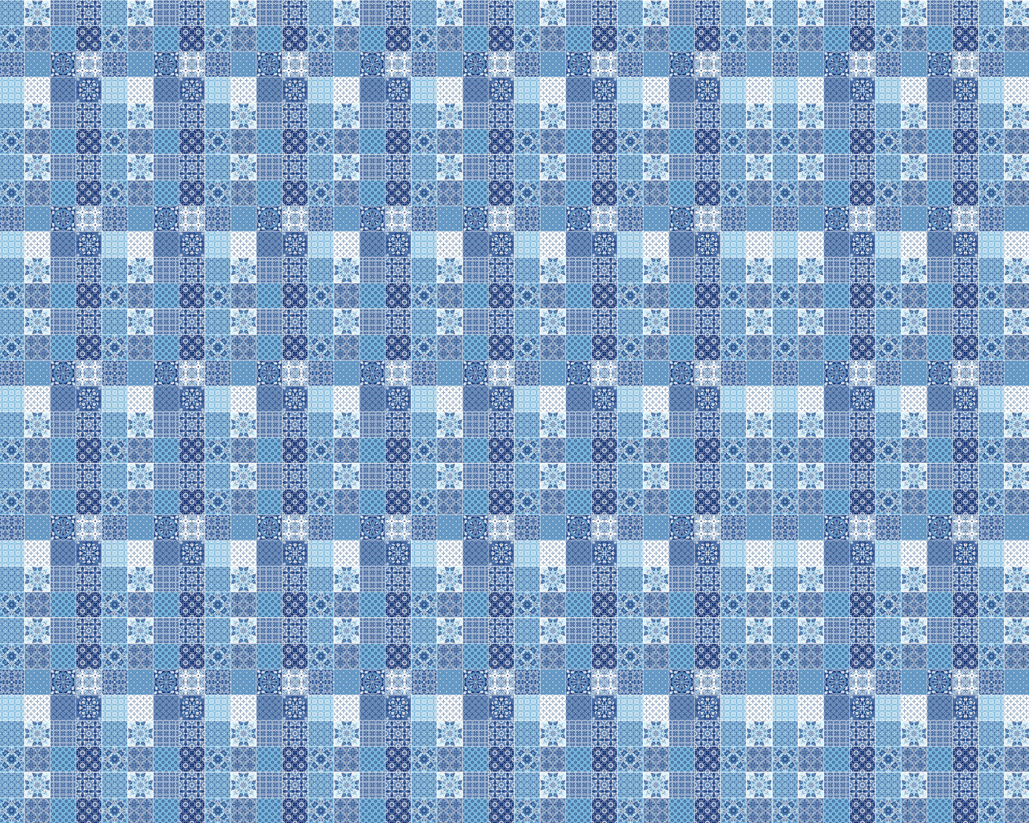Toilettenrückwand Patchwork