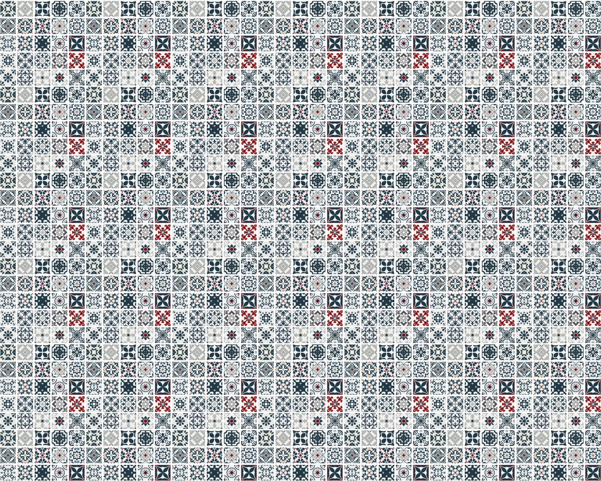 Toilettenrückwand Patchwork