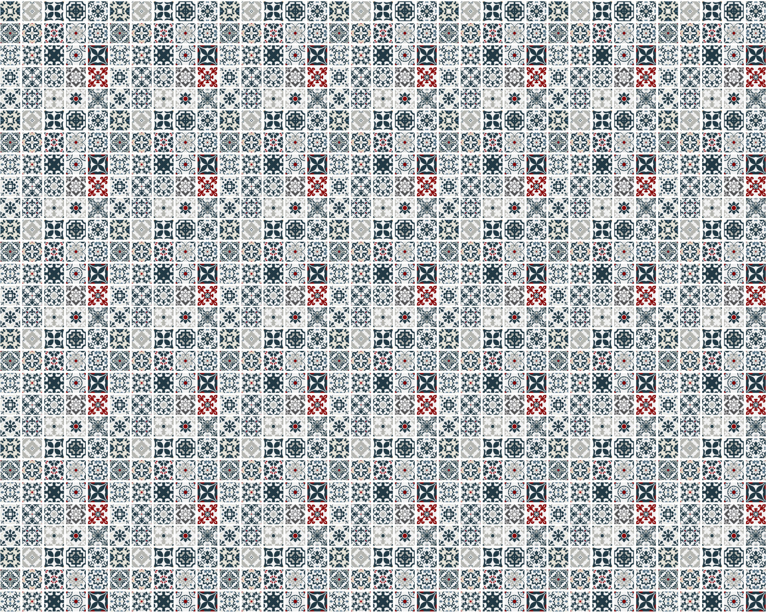Toilettenrückwand Patchwork