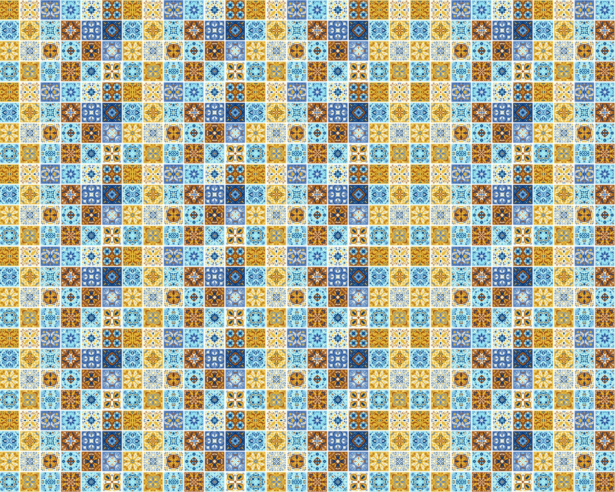 Toilettenrückwand Patchwork