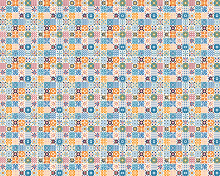 Toilettenrückwand Patchwork