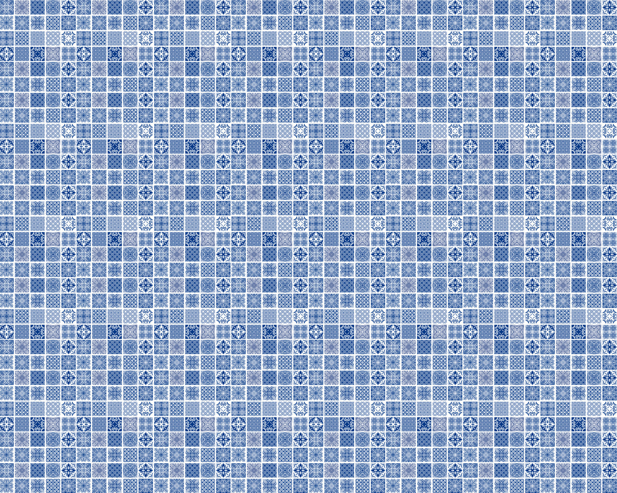 Toilettenrückwand Patchwork