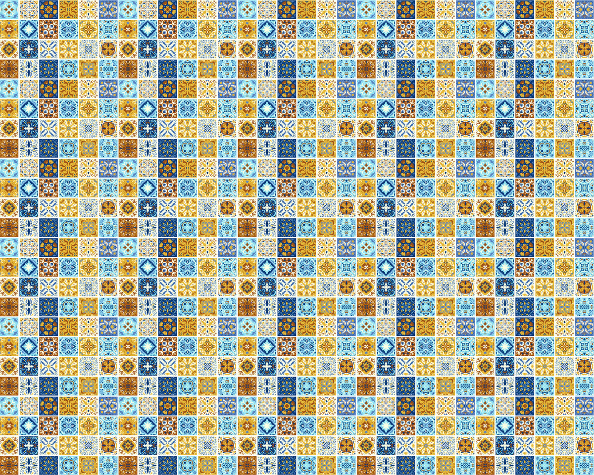 Toilettenrückwand Patchwork