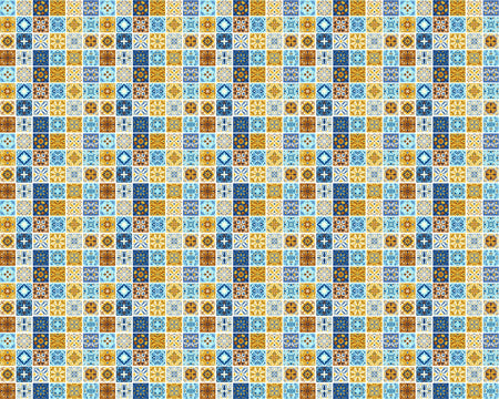 Toilettenrückwand Patchwork