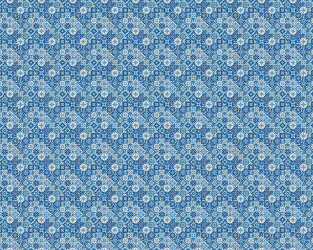 Toilettenrückwand Patchwork