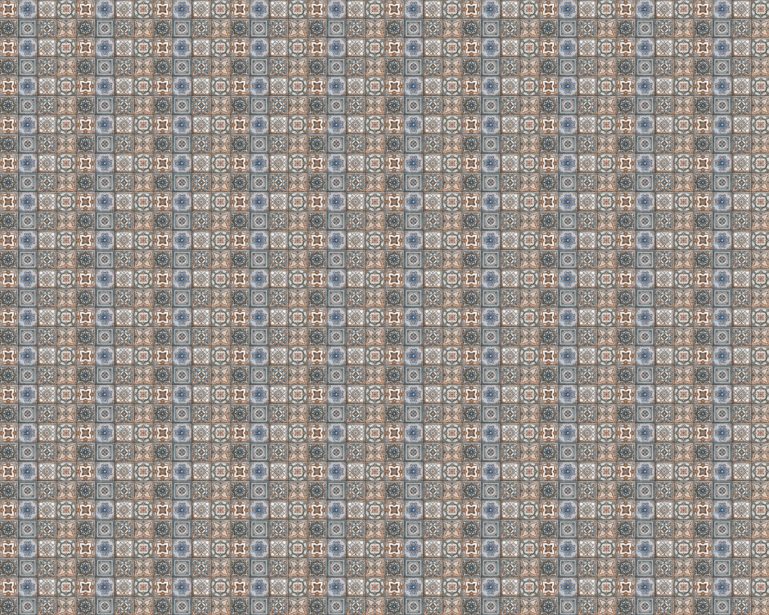 Toilettenrückwand Patchwork