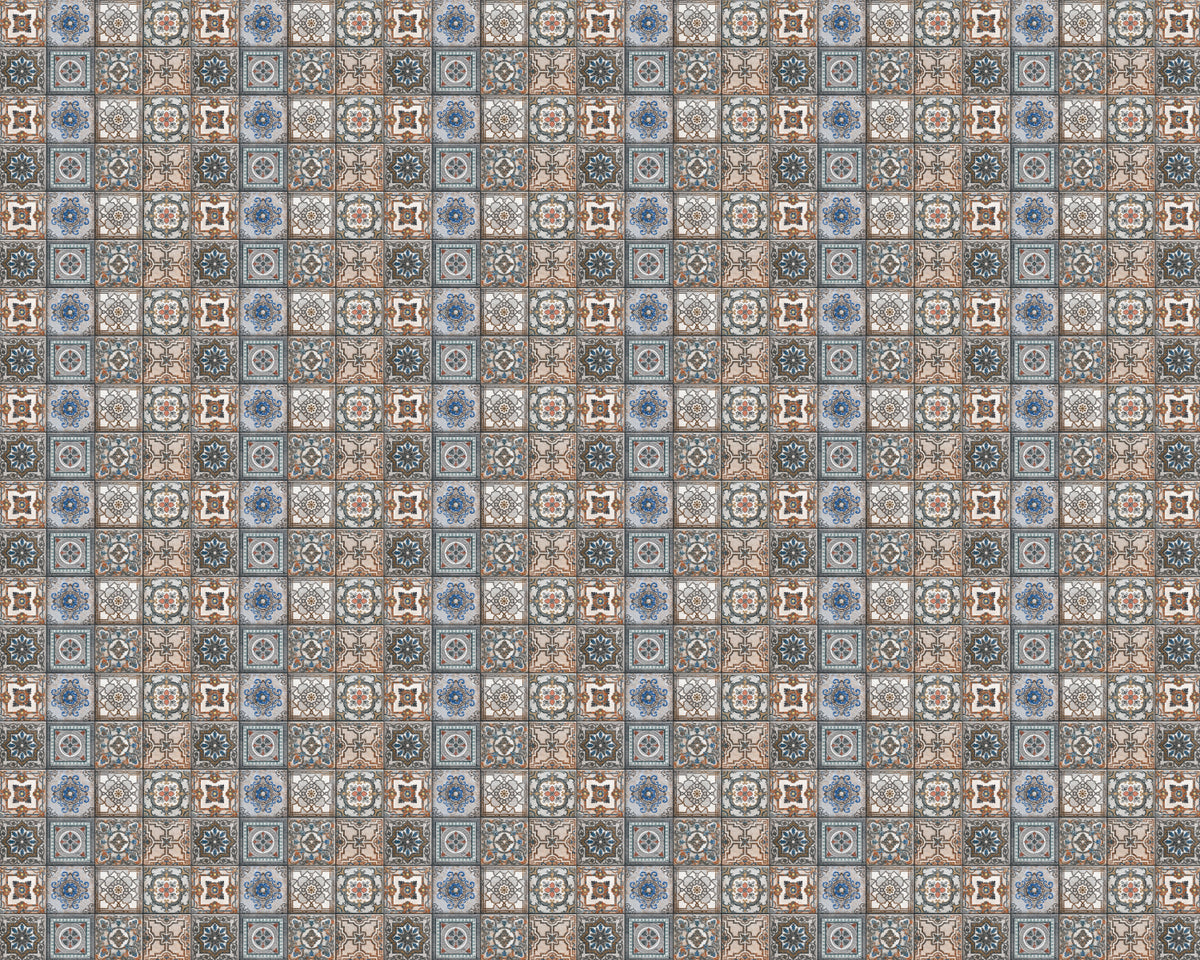 Toilettenrückwand Patchwork
