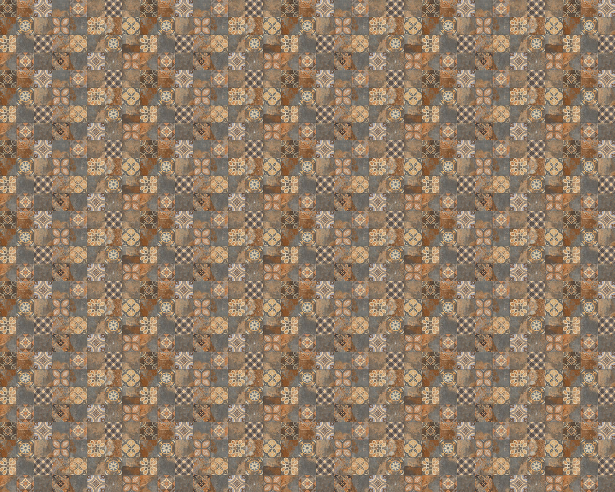 Toilettenrückwand Patchwork