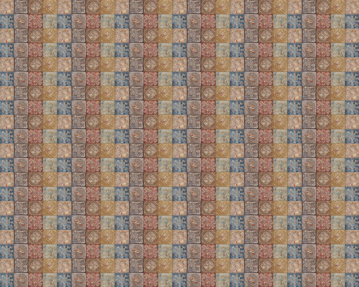 Toilettenrückwand Patchwork