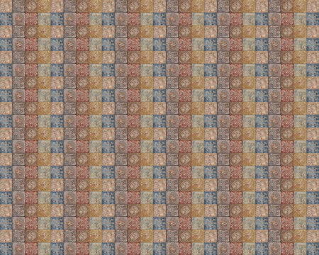 Toilettenrückwand Patchwork