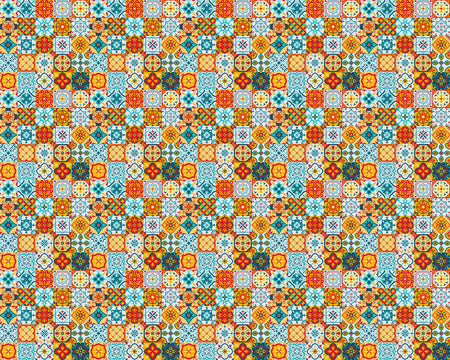 Toilettenrückwand Patchwork