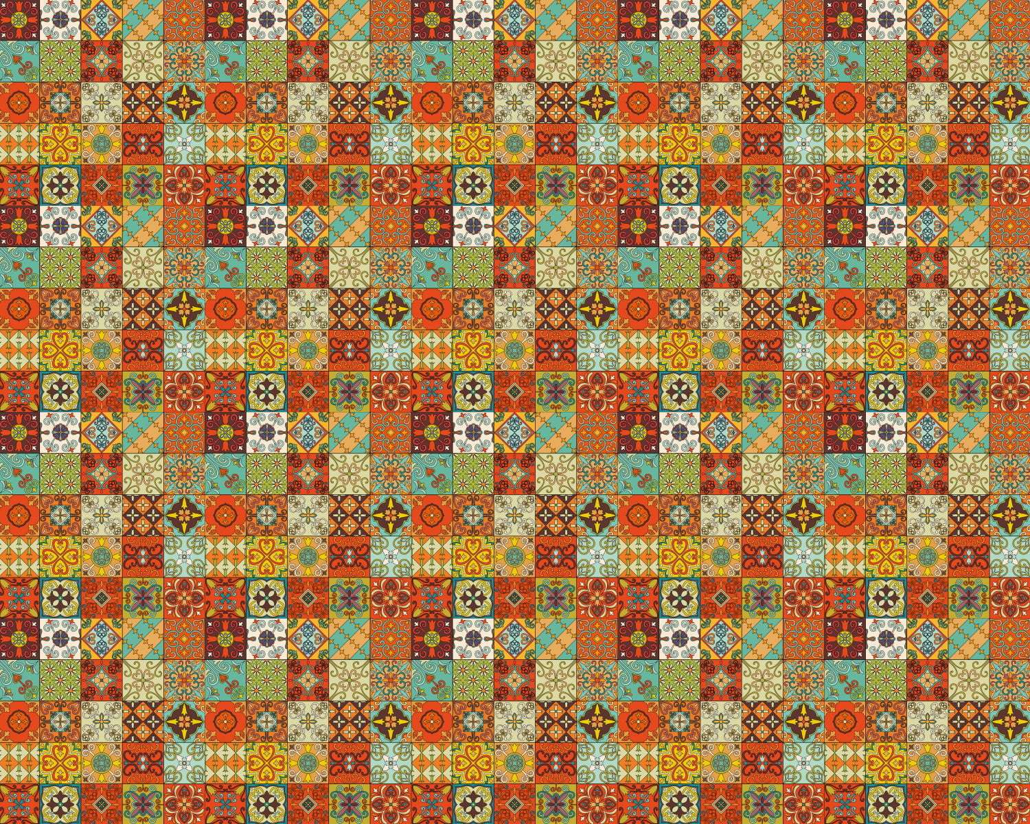 Toilettenrückwand Patchwork