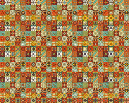 Toilettenrückwand Patchwork