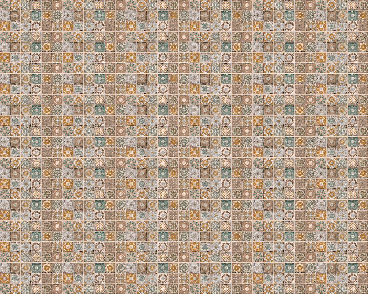 Toilettenrückwand Patchwork