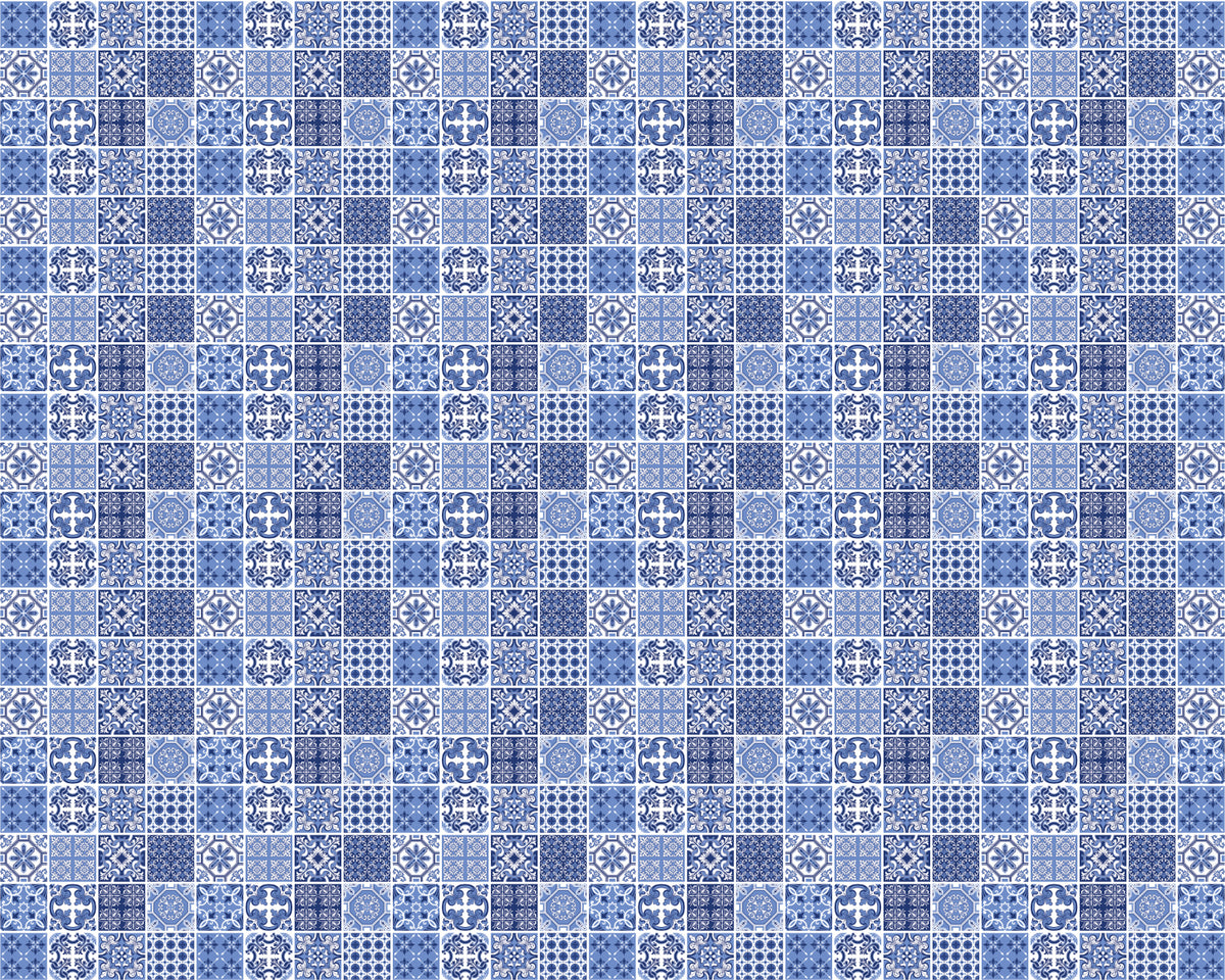 Toilettenrückwand Patchwork