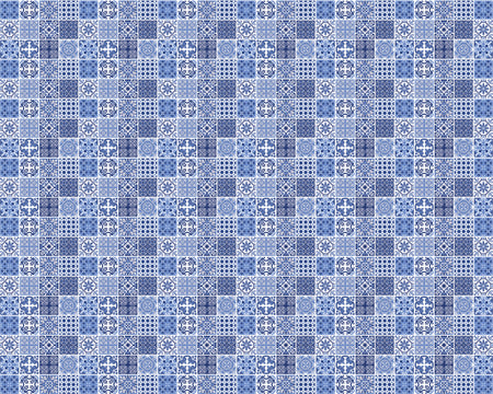 Toilettenrückwand Patchwork
