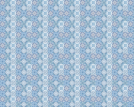 Toilettenrückwand Patchwork