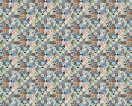 Toilettenrückwand Patchwork