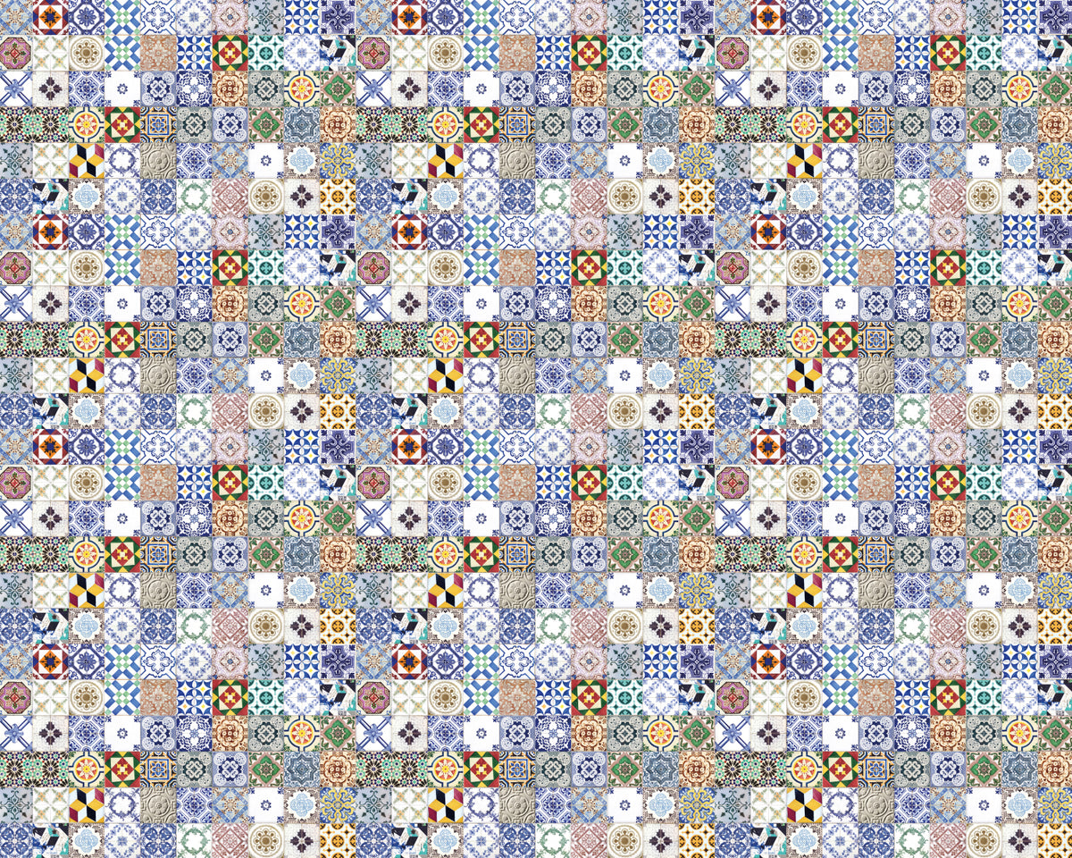 Toilettenrückwand Patchwork