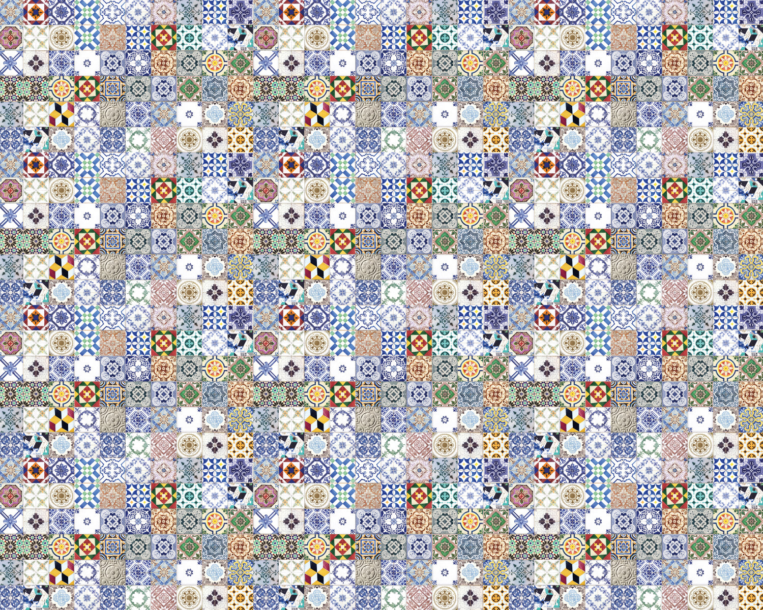 Toilettenrückwand Patchwork
