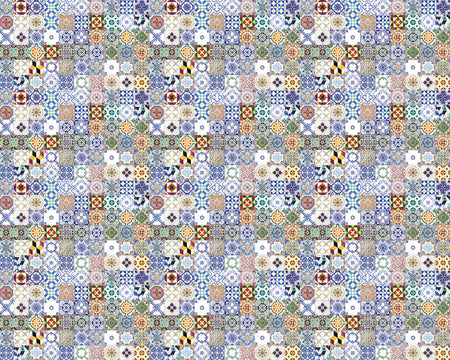 Toilettenrückwand Patchwork