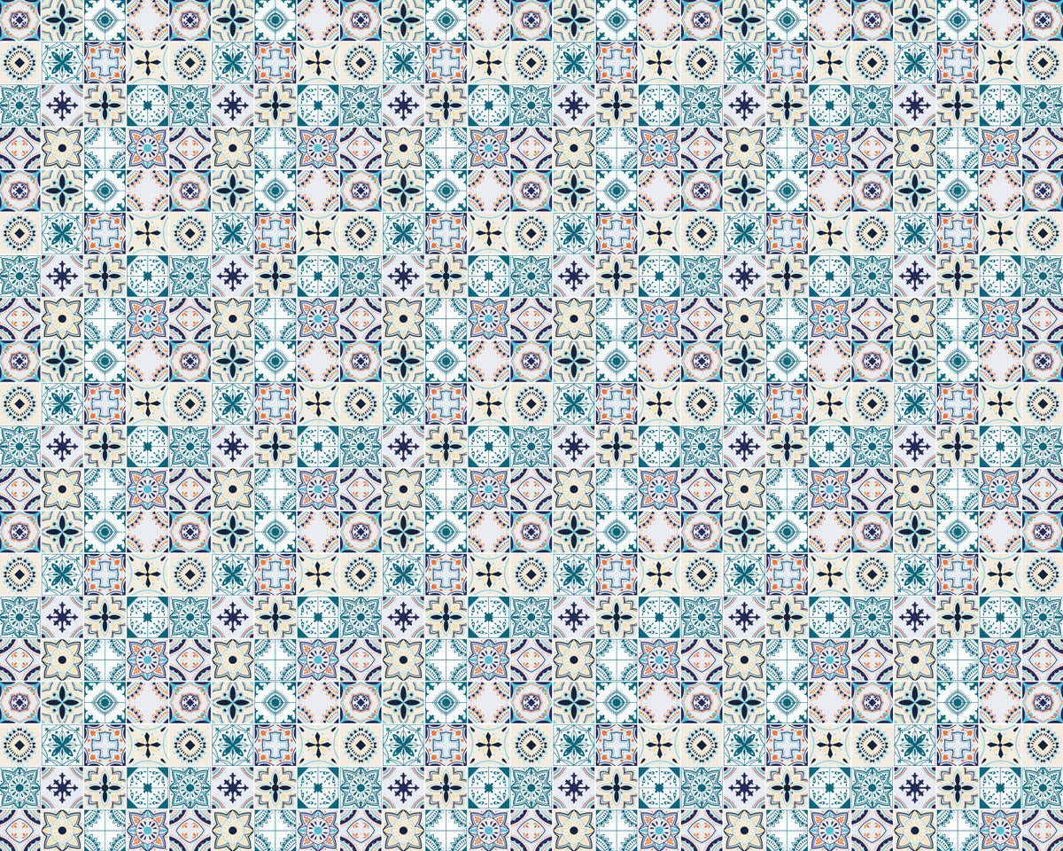 Toilettenrückwand Patchwork
