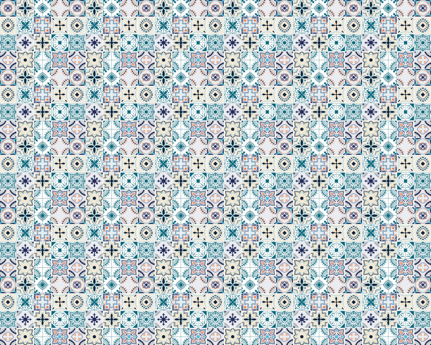 Toilettenrückwand Patchwork