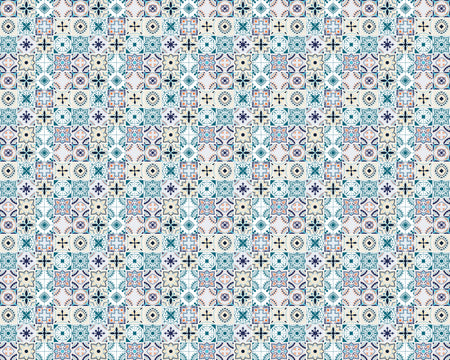 Toilettenrückwand Patchwork